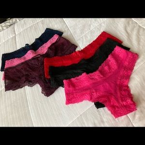 Victoria’s Secret 6 NWT Cheeky Booty Panties Sz Small